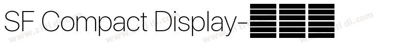 SF Compact Display字体转换